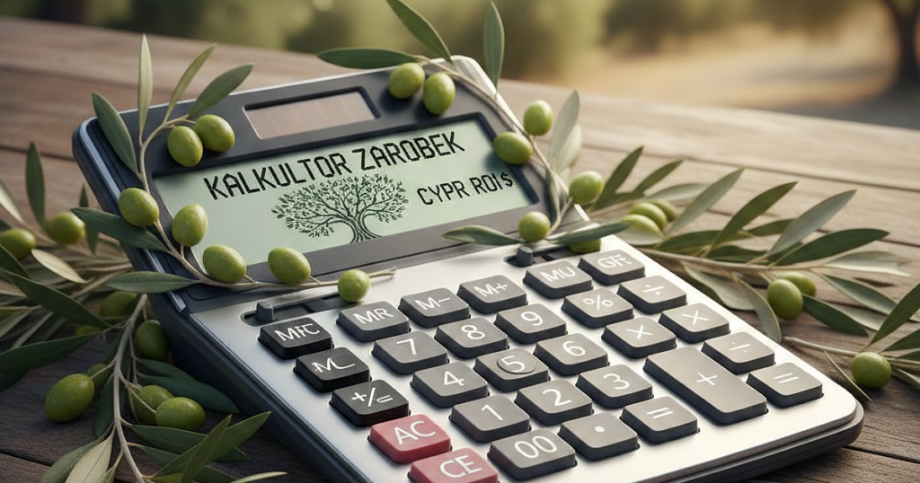 kalkulator zarobek drzewa oliwne cypr ROI
