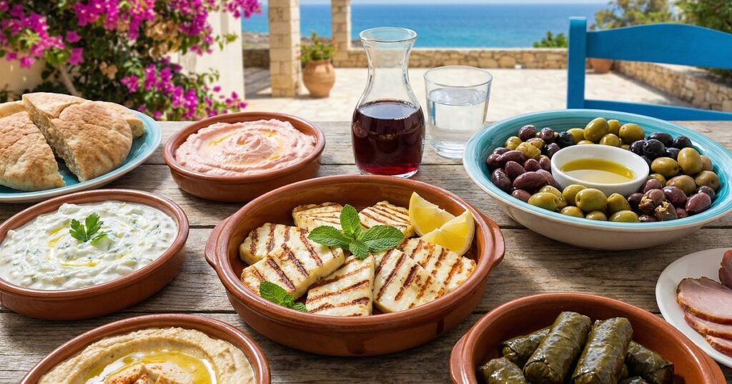 cypryjskie meze oliwki halloumi kuchnia cypru